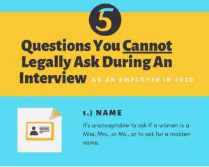 5 Questions You Cannot Ask In An Interview